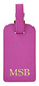 Personalized Refined Leather Luggage Tags Image 4 of 5